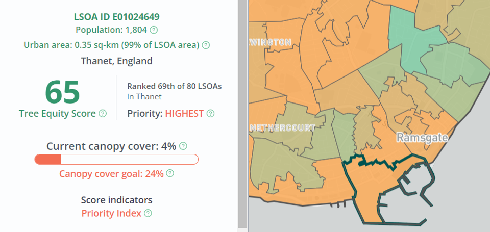 How the UK’s new Tree Equity Score map can be the basis for change ...